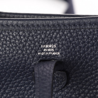 Hermes Taurillon Clemence Evelyne TPM Bleu Nuit 6 of 7
