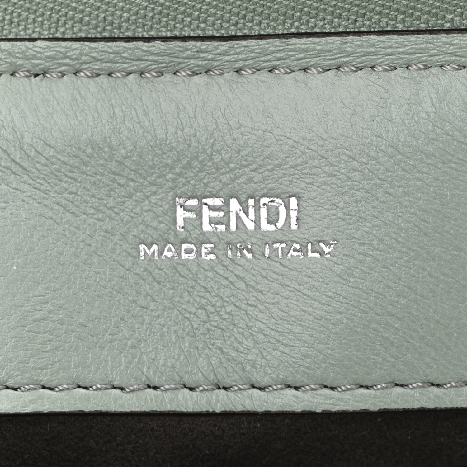 Fendi Shiny Nappa Trapuntata Small DotCom Click Top Handle Chain Satchel Light Blue 7 of 11