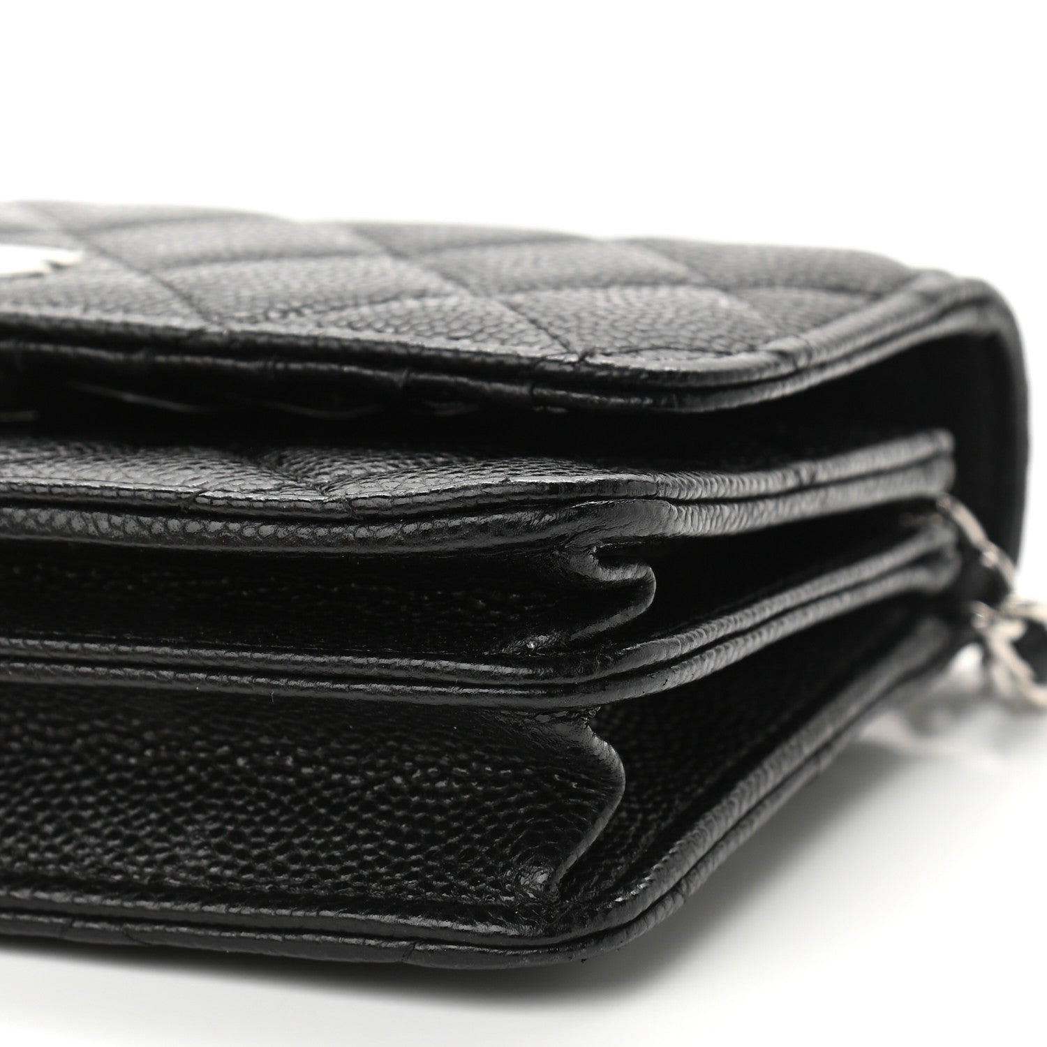 Chanel Caviar Quilted Mini Wallet On Chain WOC Black 11 of 12