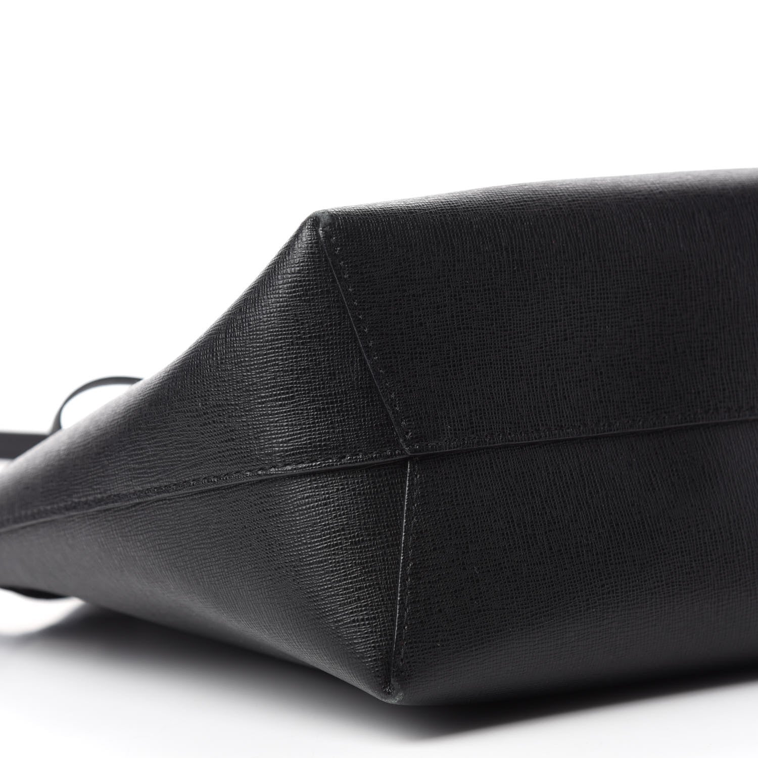 Mansur Gavriel Saffiano Mini Bucket Bag Black Flamma 6 of 19