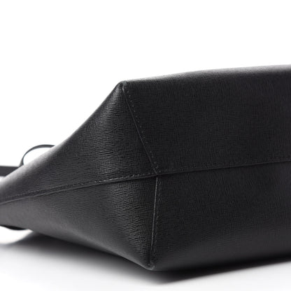 Mansur Gavriel Saffiano Mini Bucket Bag Black Flamma 6 of 19