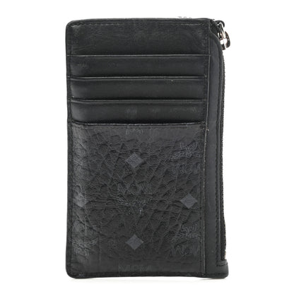 MCM Visetos Lanyard Card Holder Black 1 of 12