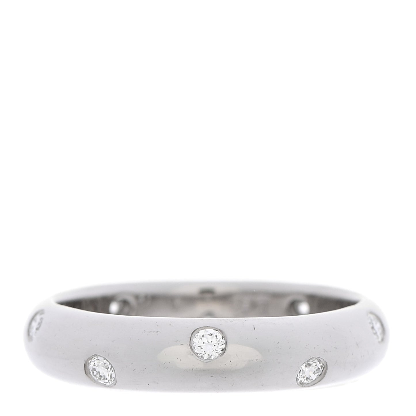 Platinum Diamond 4mm Etoile Band Ring 53 6.5