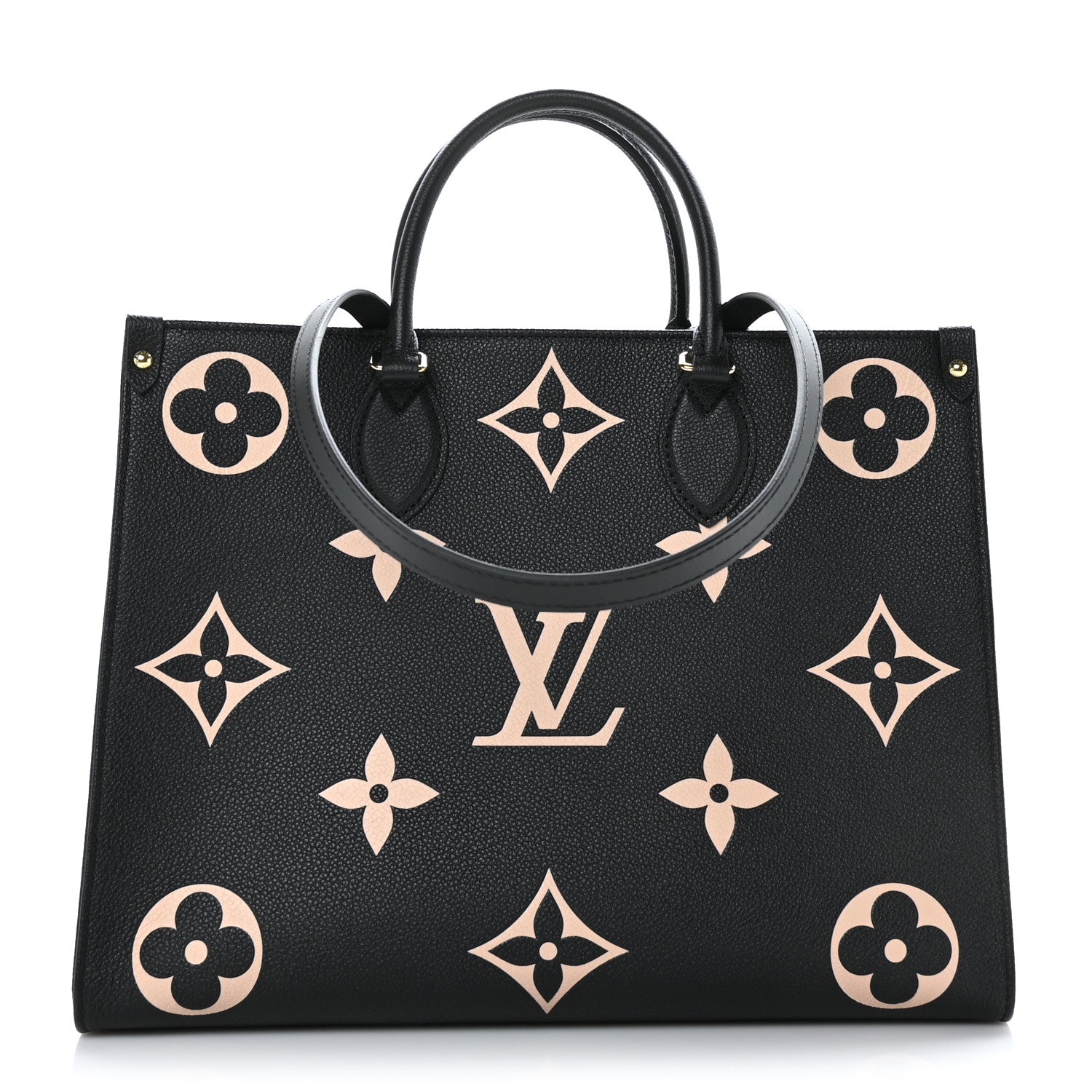 Louis Vuitton Empreinte Monogram Giant Onthego MM Black Beige 1 of 8