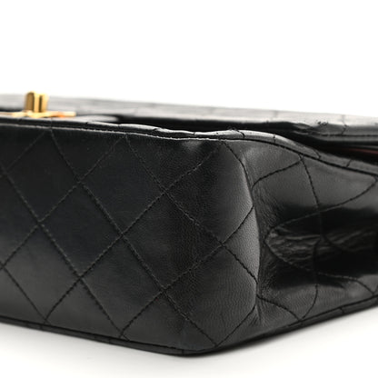 Chanel Lambskin Quilted Medium Double Flap Black 10 of 14