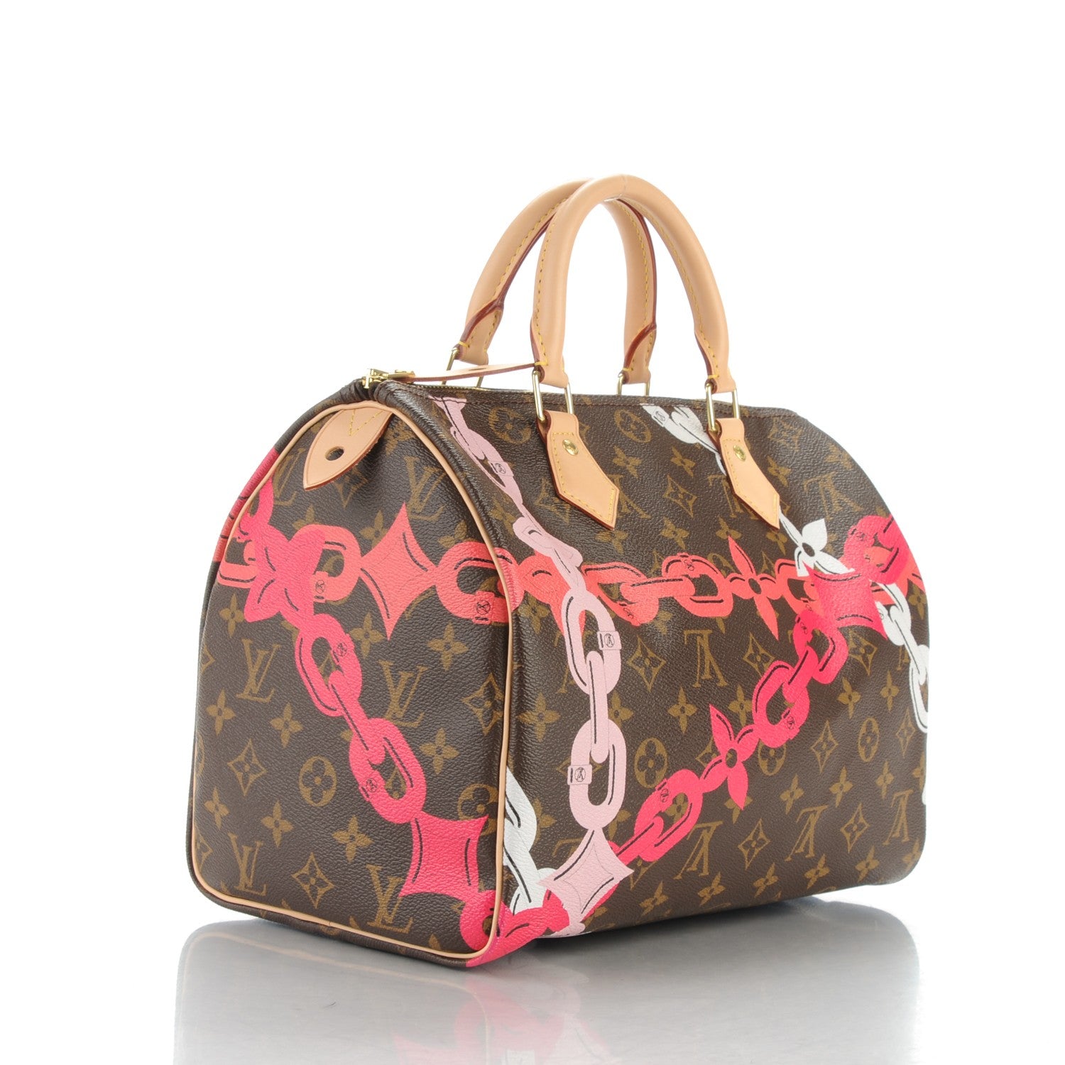 Louis Vuitton Monogram Bay Speedy 30 Rose Ballerine Poppy 3 of 8