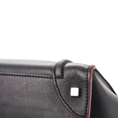 Celine Smooth Calfskin Mini Luggage Black Pink Trim 27 of 27