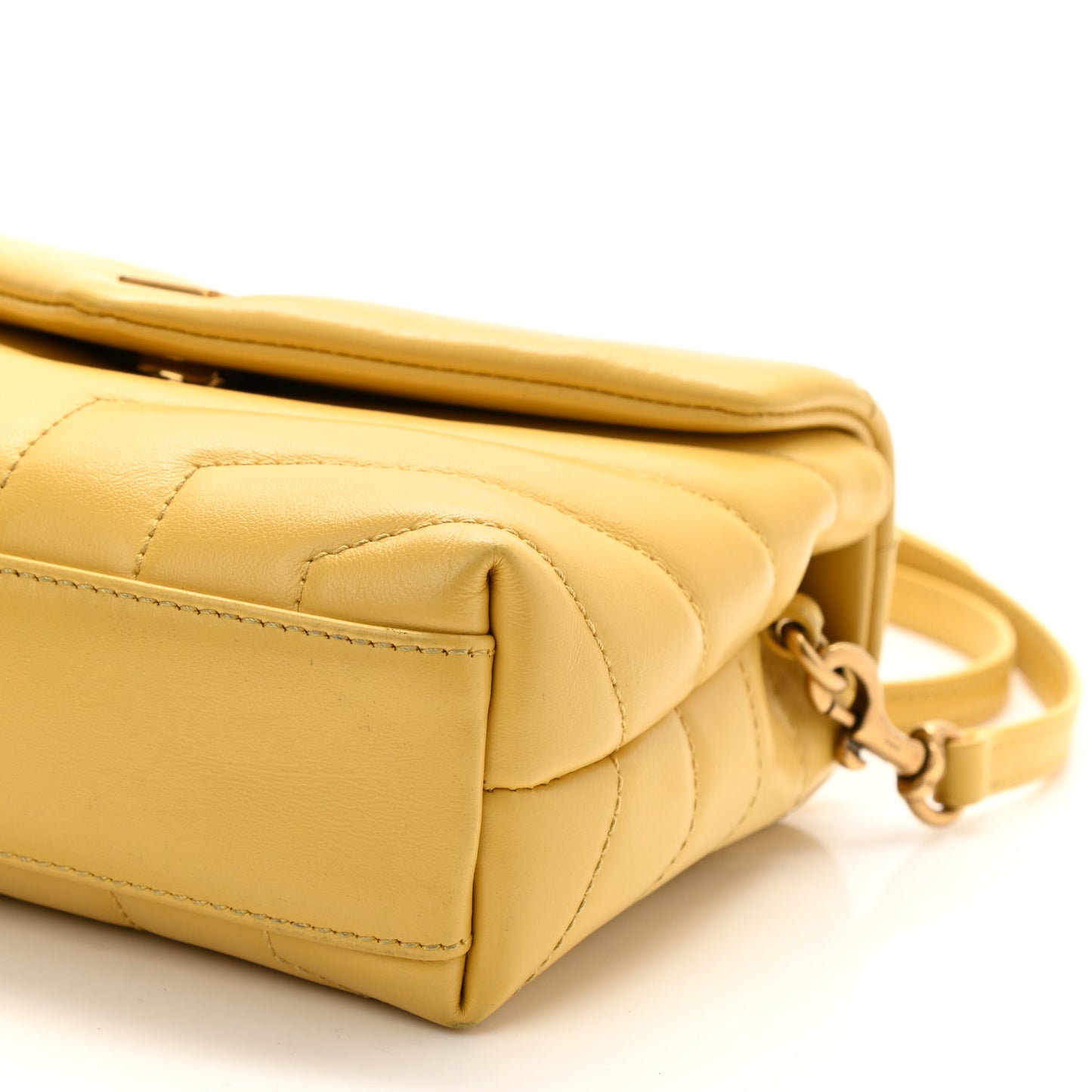 Calfskin Y Quilted Monogram Toy Loulou Crossbody Bag Sunflower