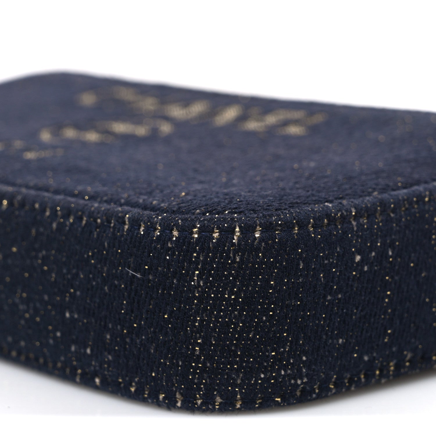 Chanel Canvas Small Deauville Clutch With Chain Navy 11 of 12