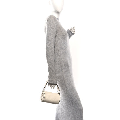 Gucci Sakai Be Green Calfskin Diagonal Stitched Mini Blondie Barrel Shoulder Bag Mystic White 2 of 10