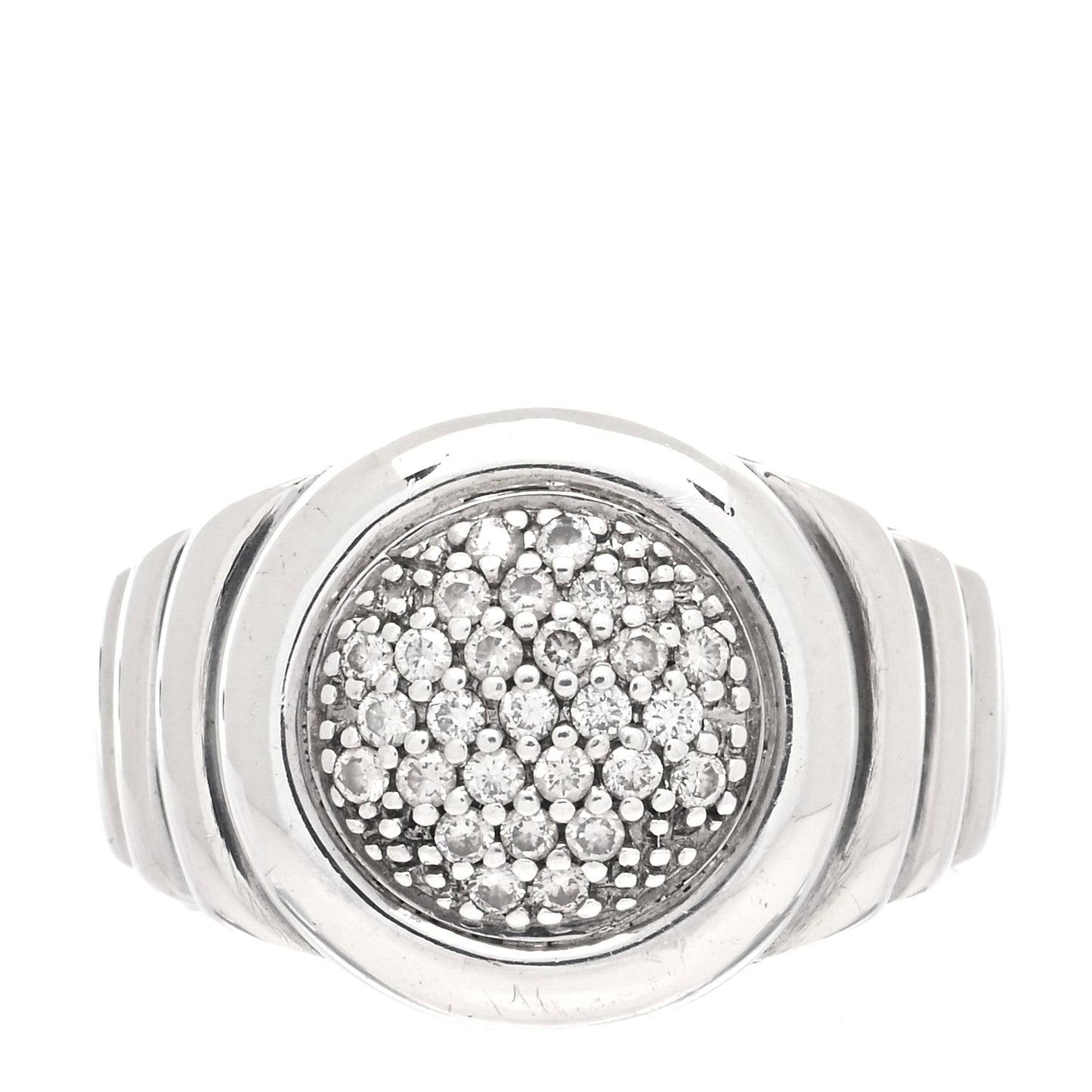 Sterling Silver Diamond Bedeg Ring 57 8