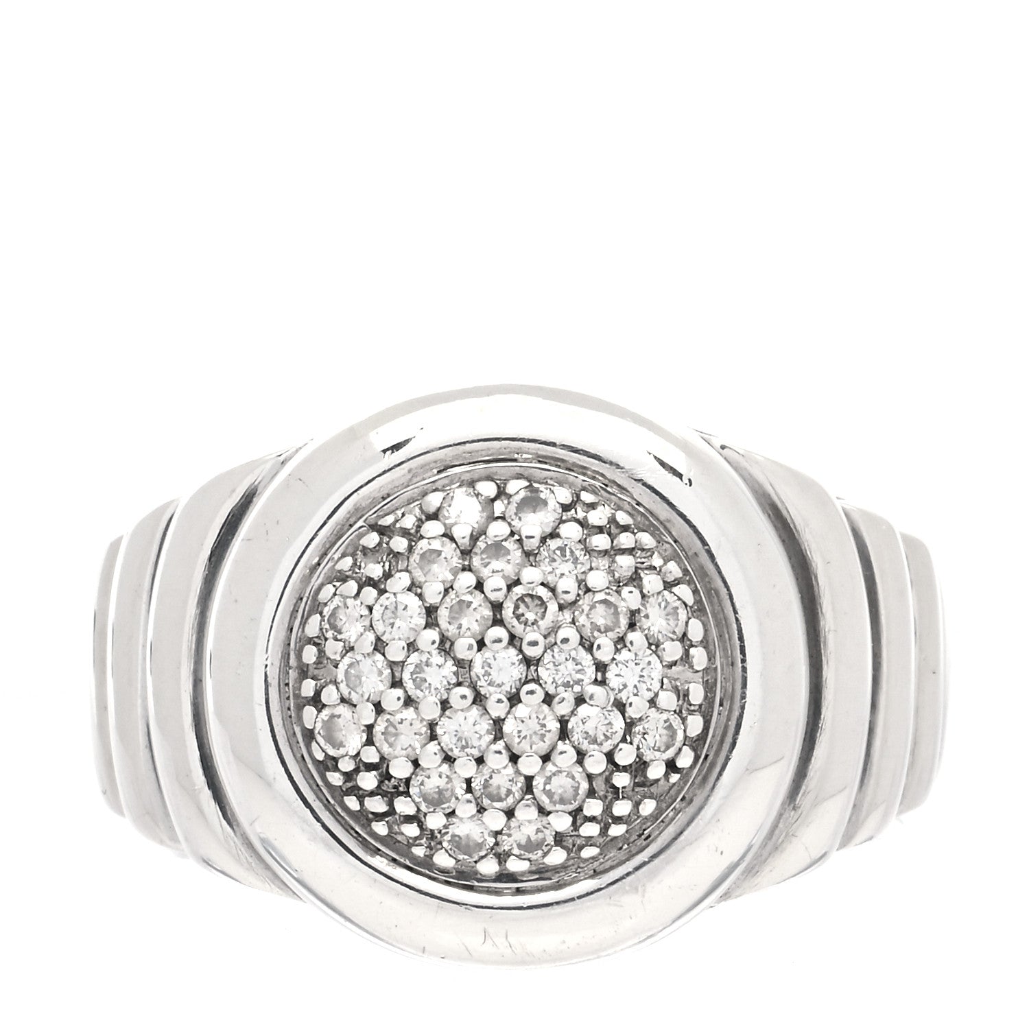 John Hardy Sterling Silver Diamond Bedeg Ring 57 8 1 of 5