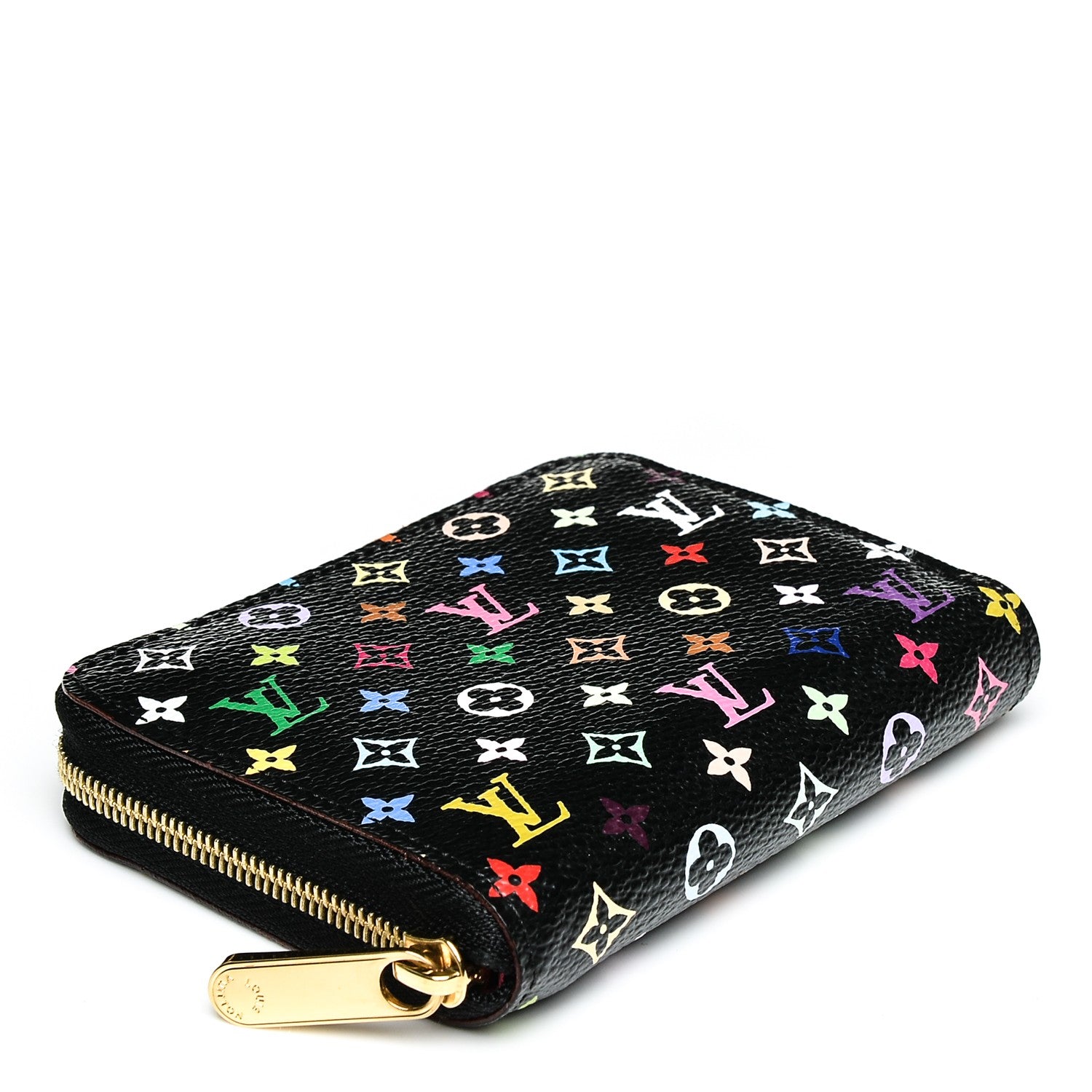 Louis Vuitton Monogram Multicolor Zippy Coin Purse Black Grenade 4 of 6