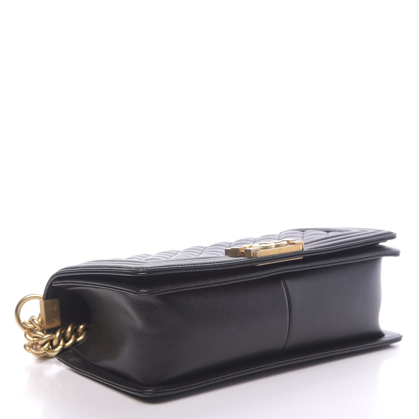 Caviar Quilted Medium Boy Flap Black