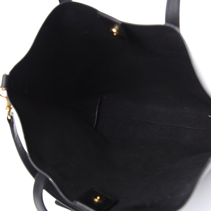 Saint Laurent Calfskin Toy Shopping Tote Black 4 of 9