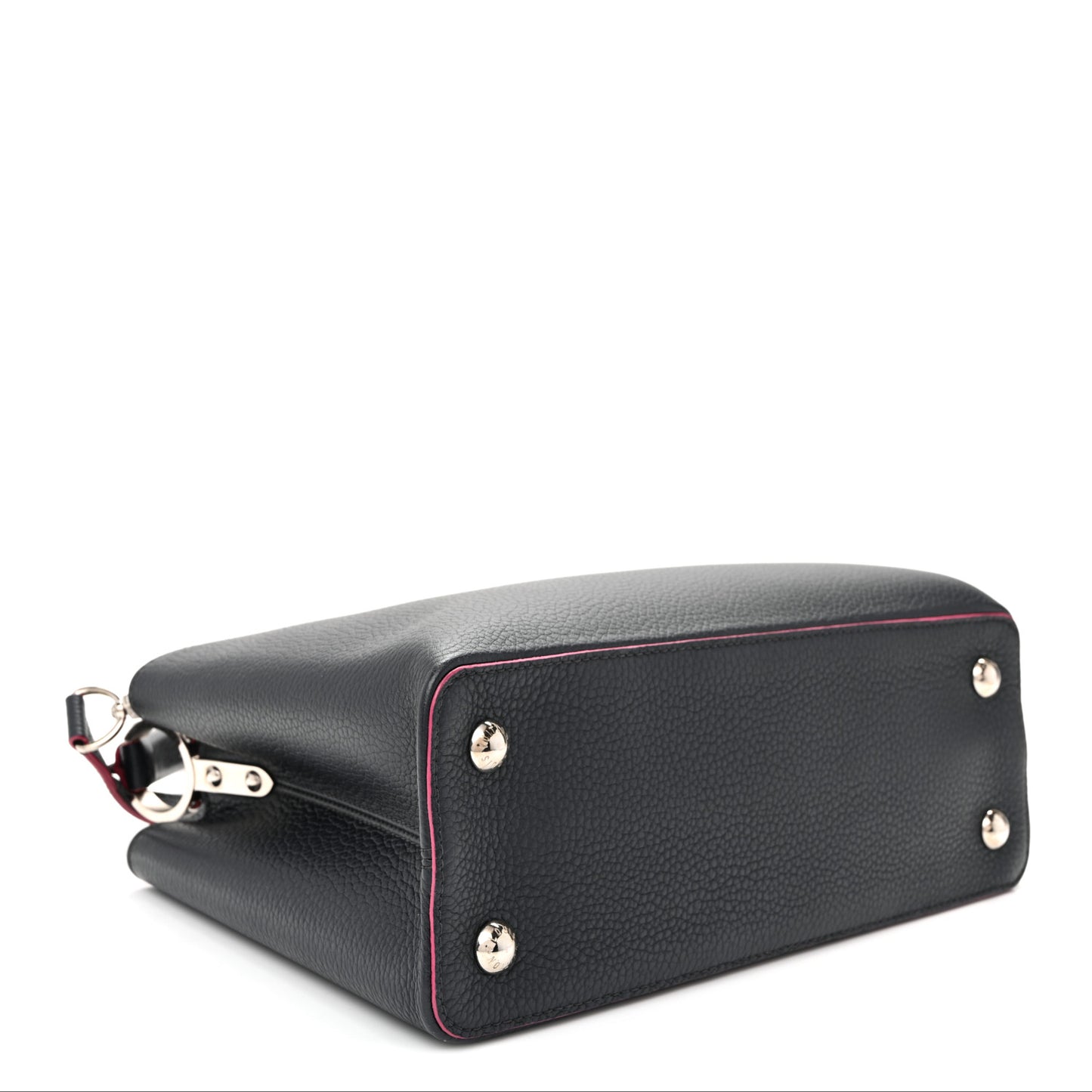 Taurillon Capucines PM Marine Rouge