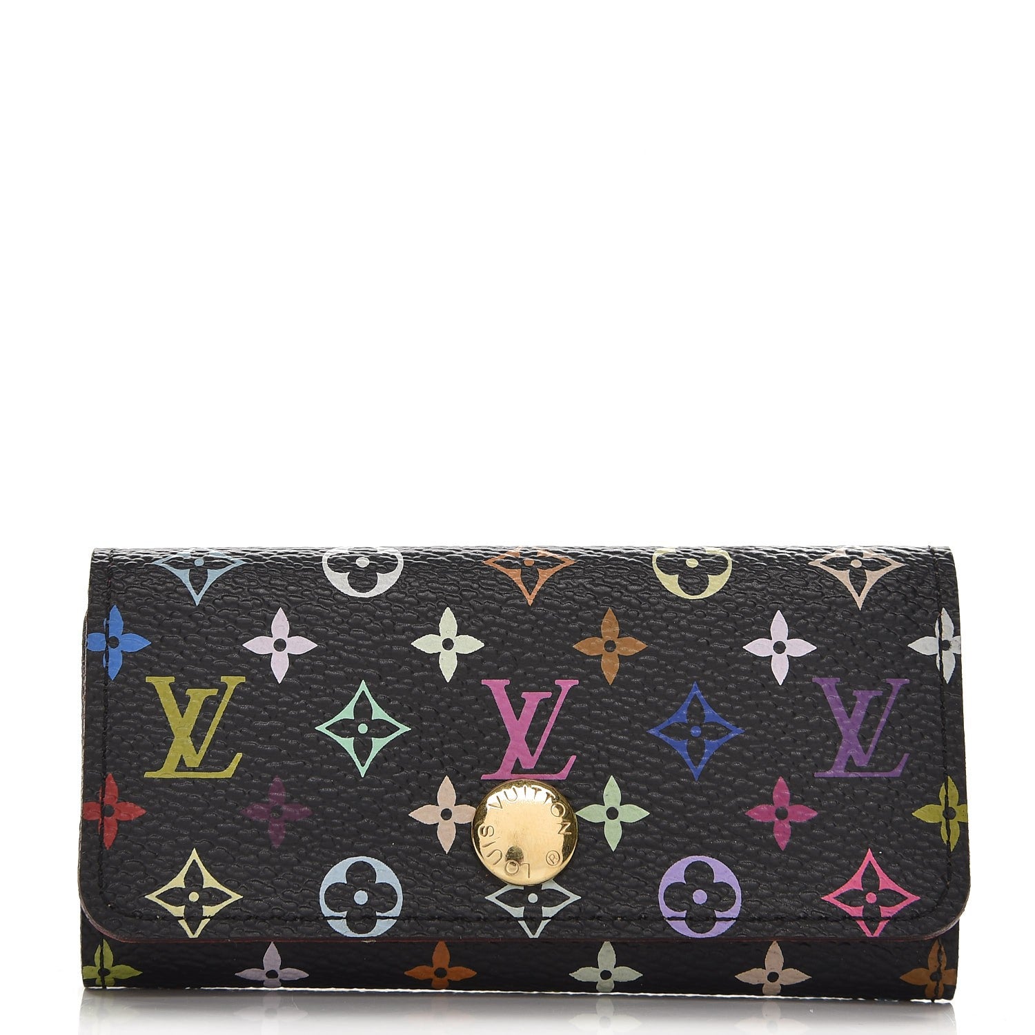 Louis Vuitton Monogram Multicolor Multicles 4 Key Holder Black Grenade 1 of 7