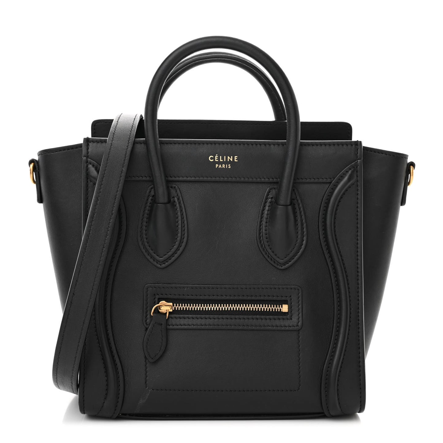 Smooth Calfskin Nano Luggage Black