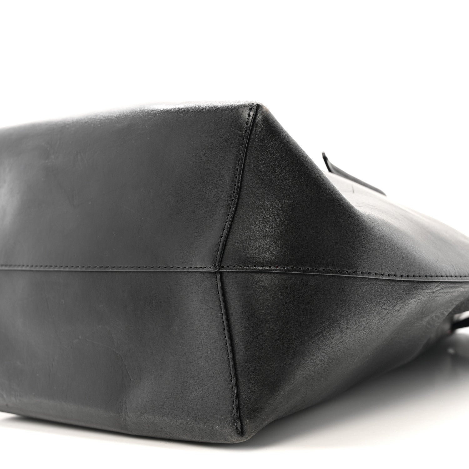 Mansur Gavriel Vegetable Tanned Calfskin Bucket Bag Black Flamma 11 of 16