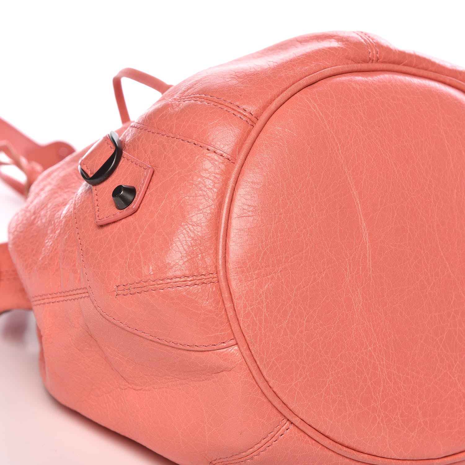 Balenciaga Agneau Classic Hardware Mini Pompon Rose Azalee 9 of 11