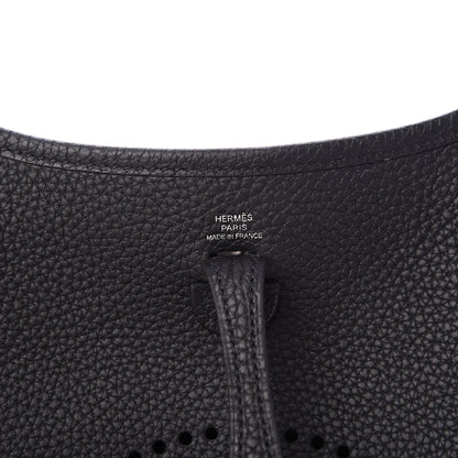 Hermes Taurillon Clemence Evelyne TPM Black 5 of 10