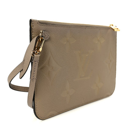 Louis Vuitton Empreinte Monogram Giant Neverfull MM Pochette Tourterelle 3 of 7