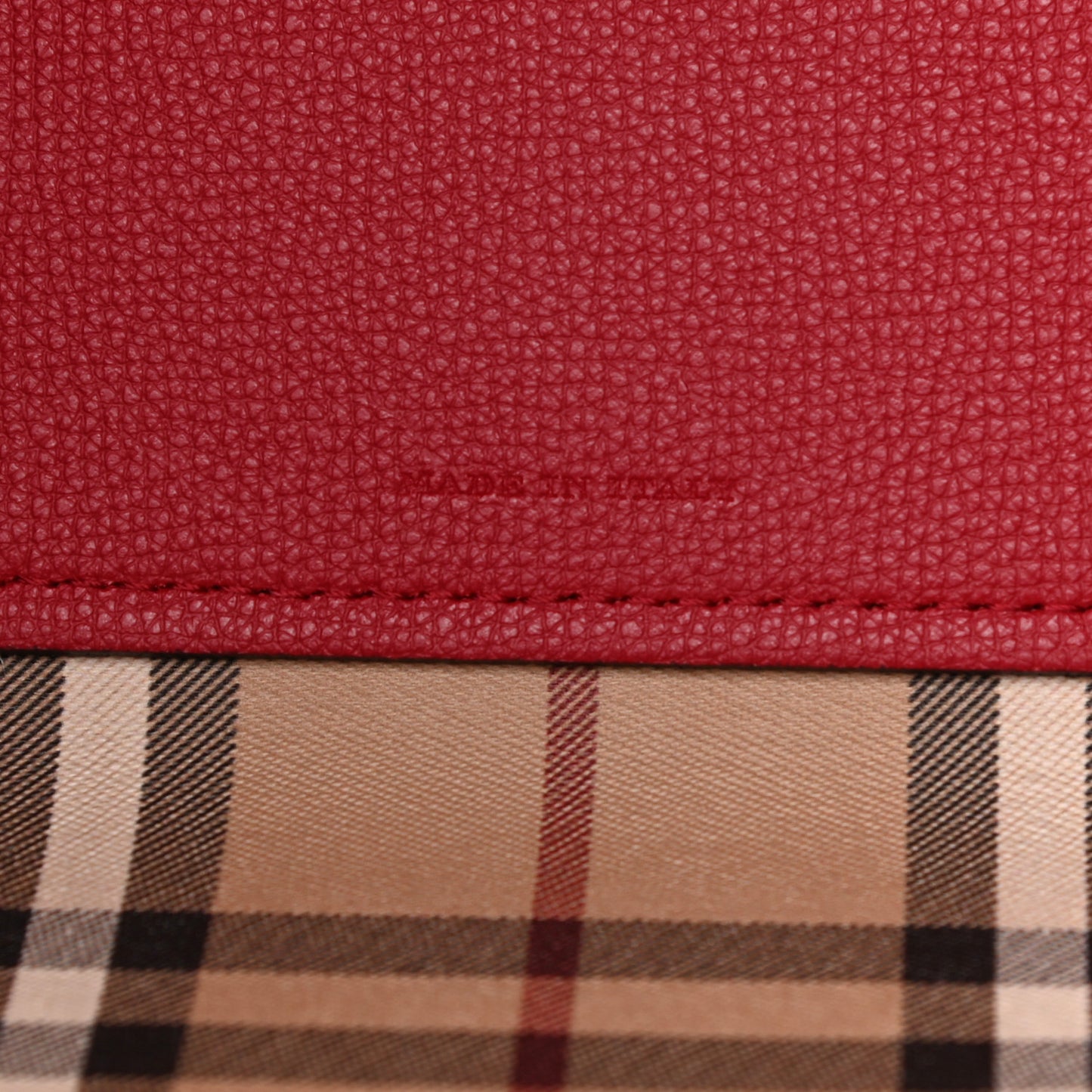 Haymarket Check Medium Reversible Tote Red