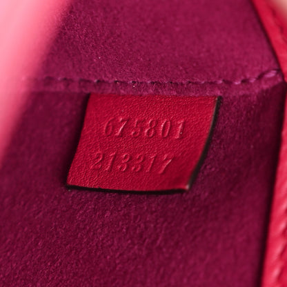 Gucci Canvas Calfskin Crystal GG Monogram Snakeskin Mini Horsebit 1955 Shoulder Bag Pink 7 of 10