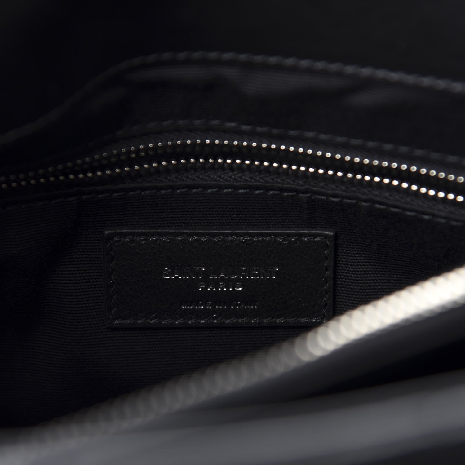 Saint Laurent Calfskin Y Quilted Monogram Medium Loulou Chain Satchel Black 8 of 11