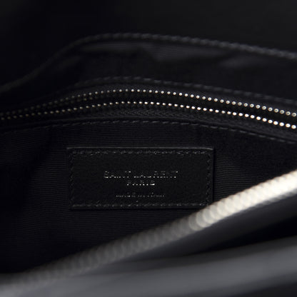 Saint Laurent Calfskin Y Quilted Monogram Medium Loulou Chain Satchel Black 8 of 11