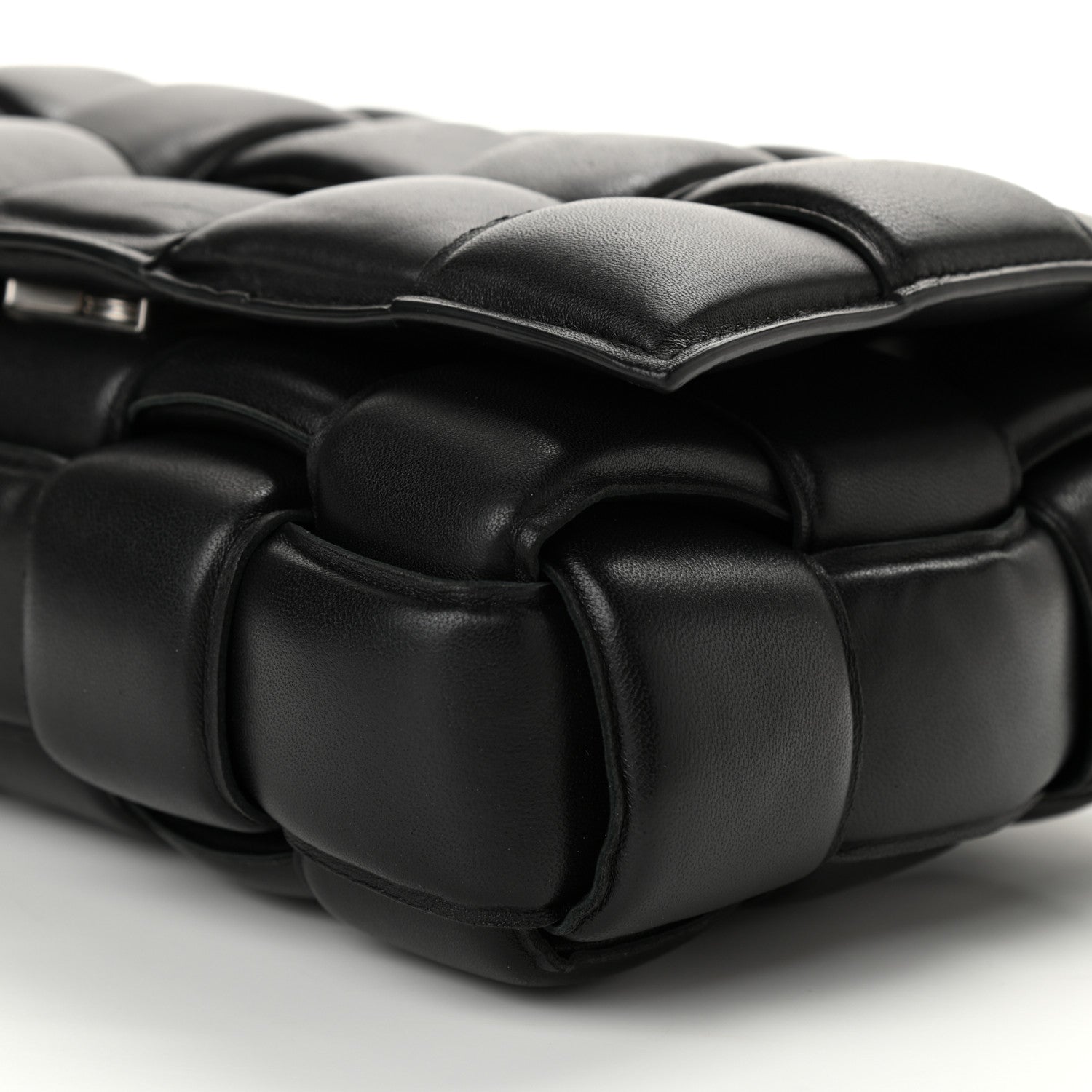 Bottega Veneta Nappa Maxi Intreccio Padded Cassette Crossbody Bag Black 9 of 9