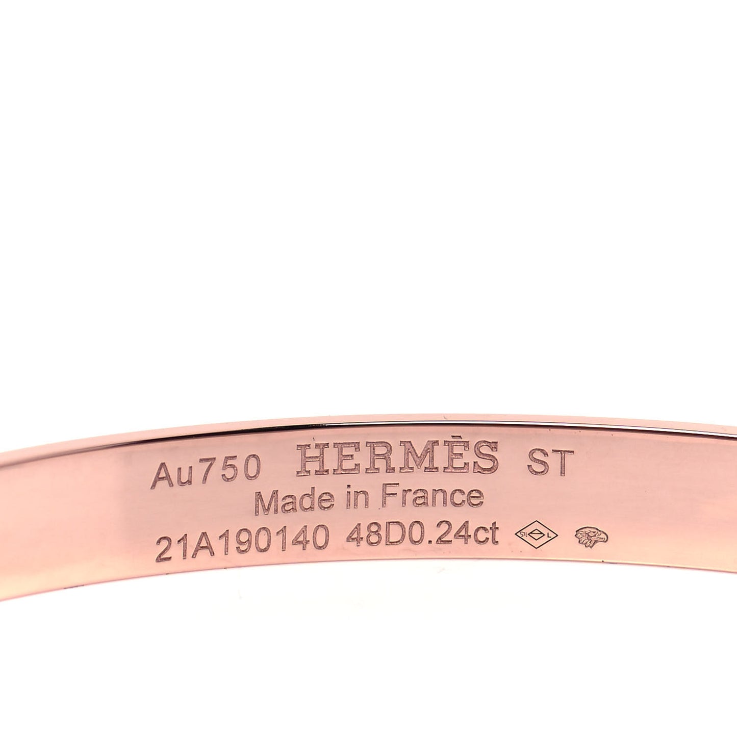 18K Rose Gold Diamond PM Collier De Chien Bracelet ST