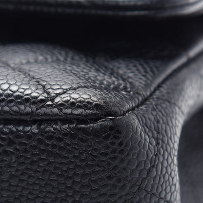 Chanel Caviar Quilted Medium Double Flap Black 9 of 11