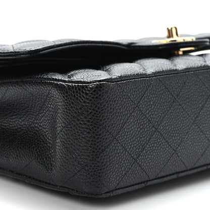 Chanel Caviar Quilted Medium Double Flap Black 7 of 8