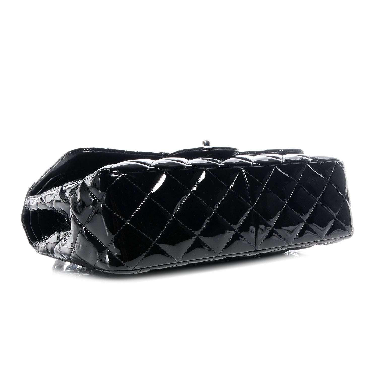 Chanel Patent Jumbo Double Flap Black 4 of 10