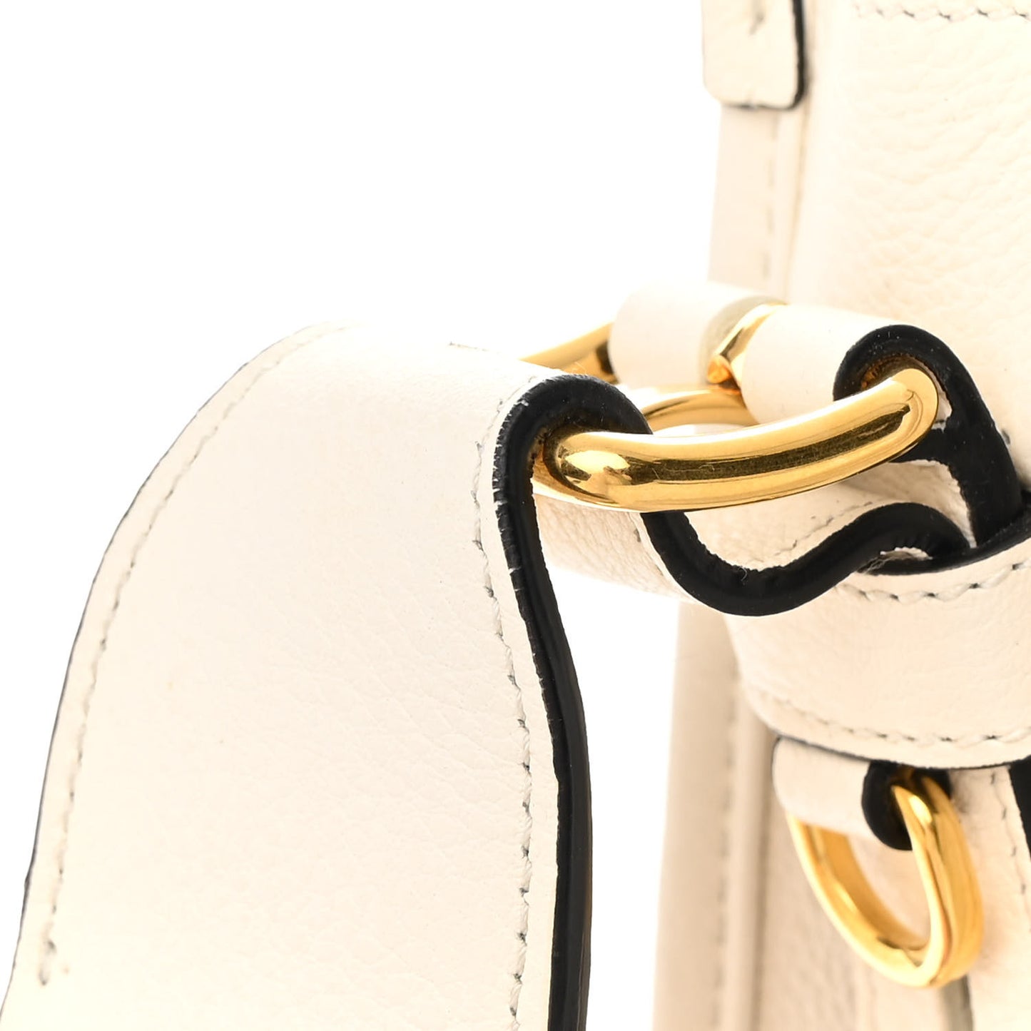 Vitello Daino Hobo Messenger Bag White