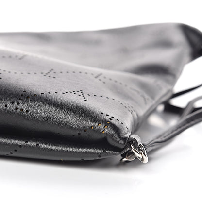 Stella McCartney Eco Alter Nappa Perforated Logo Mini Drawstring Backpack Black 10 of 10