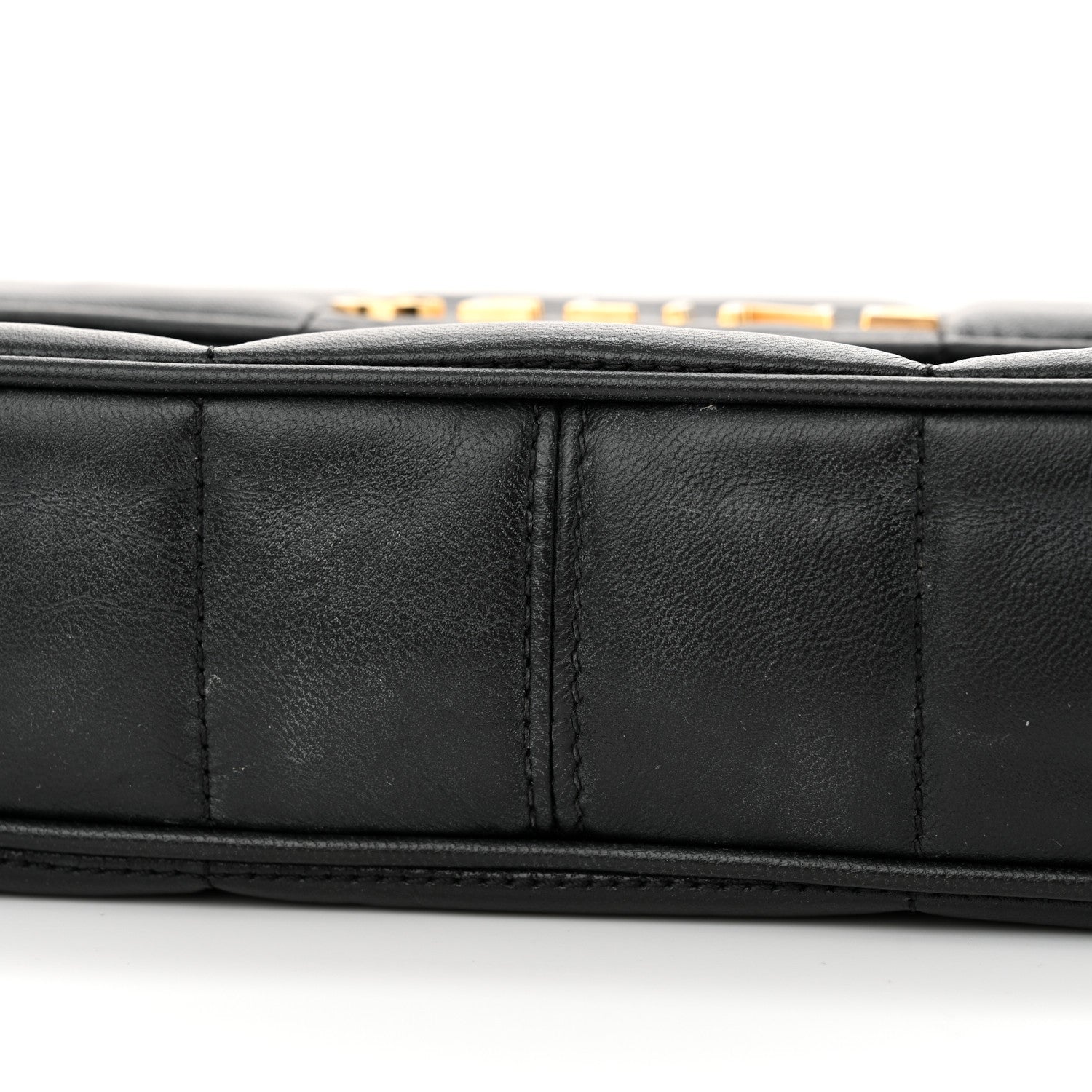 Celine Goatskin Matelasse Chain Shoulder Bag Black 17 of 17