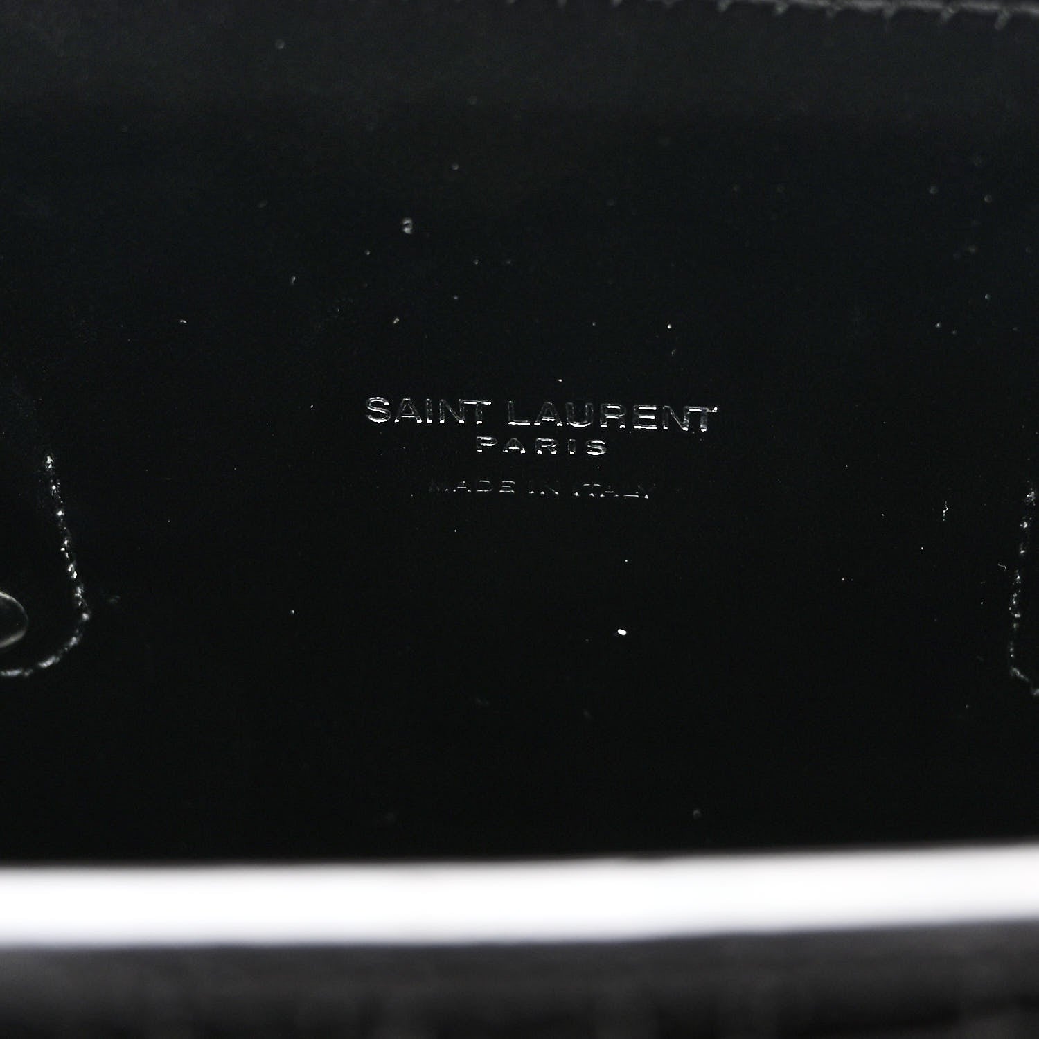 Saint Laurent Calfskin Crocodile Embossed Baby Sac De Jour Black 6 of 9