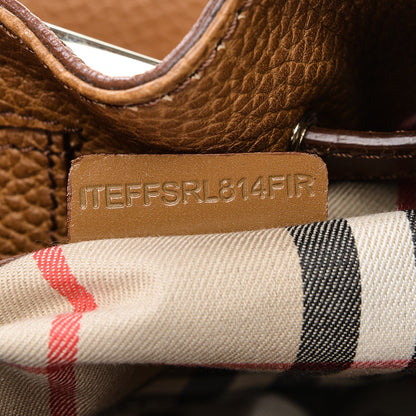 Burberry Grainy Calfskin Willenmore Hobo Camel 8 of 8