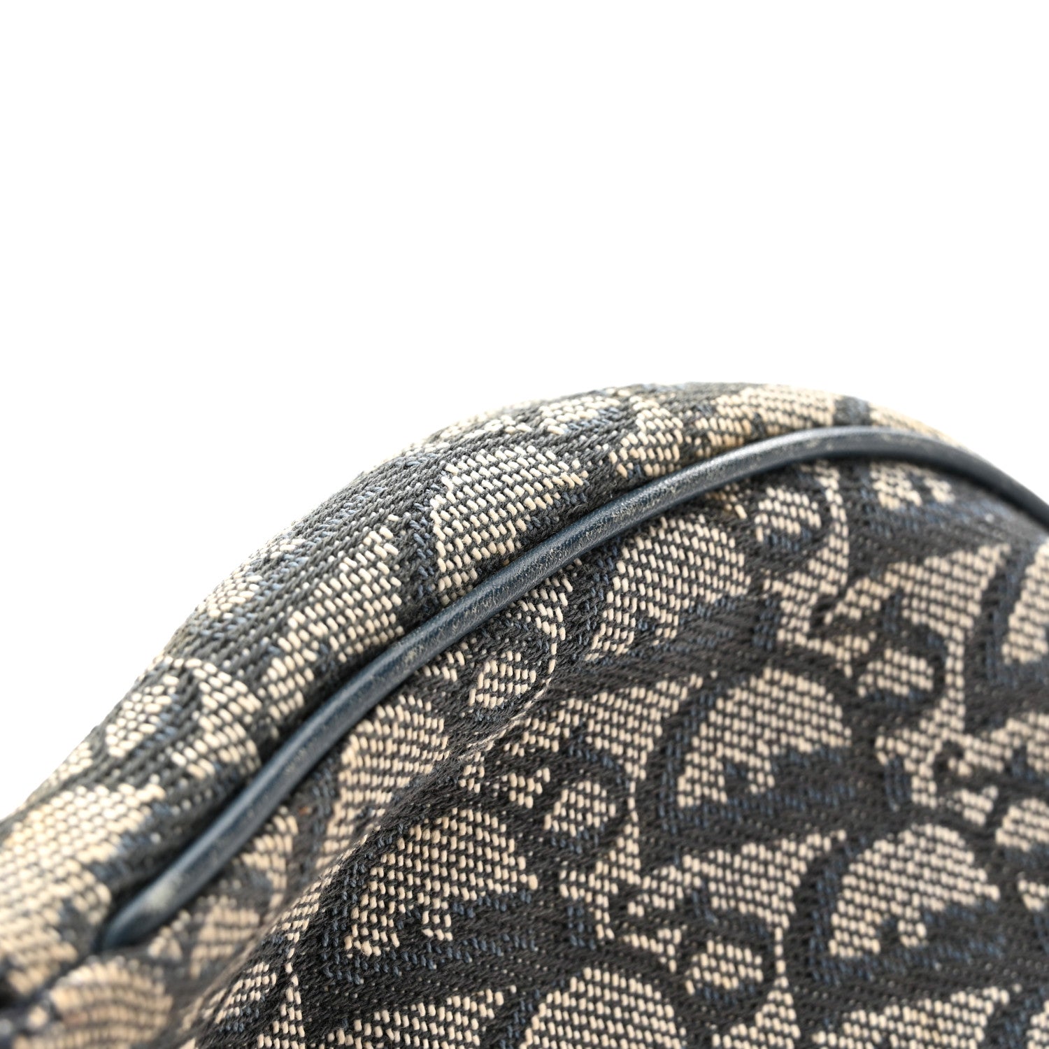 Christian Dior Monogram Mini Saddle Pochette Navy 7 of 8