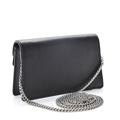 Gucci Calfskin Super Mini Dionysus Shoulder Bag Black 3 of 9