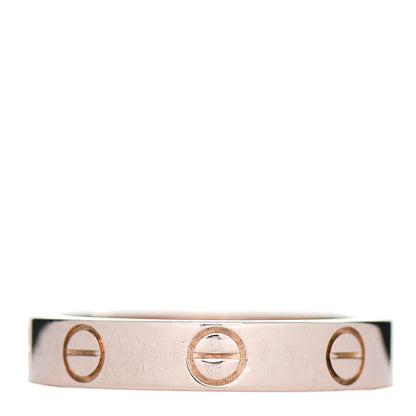 Cartier 18K Pink Gold 3.5mm LOVE Wedding Band Ring 50 5.25 3 of 5