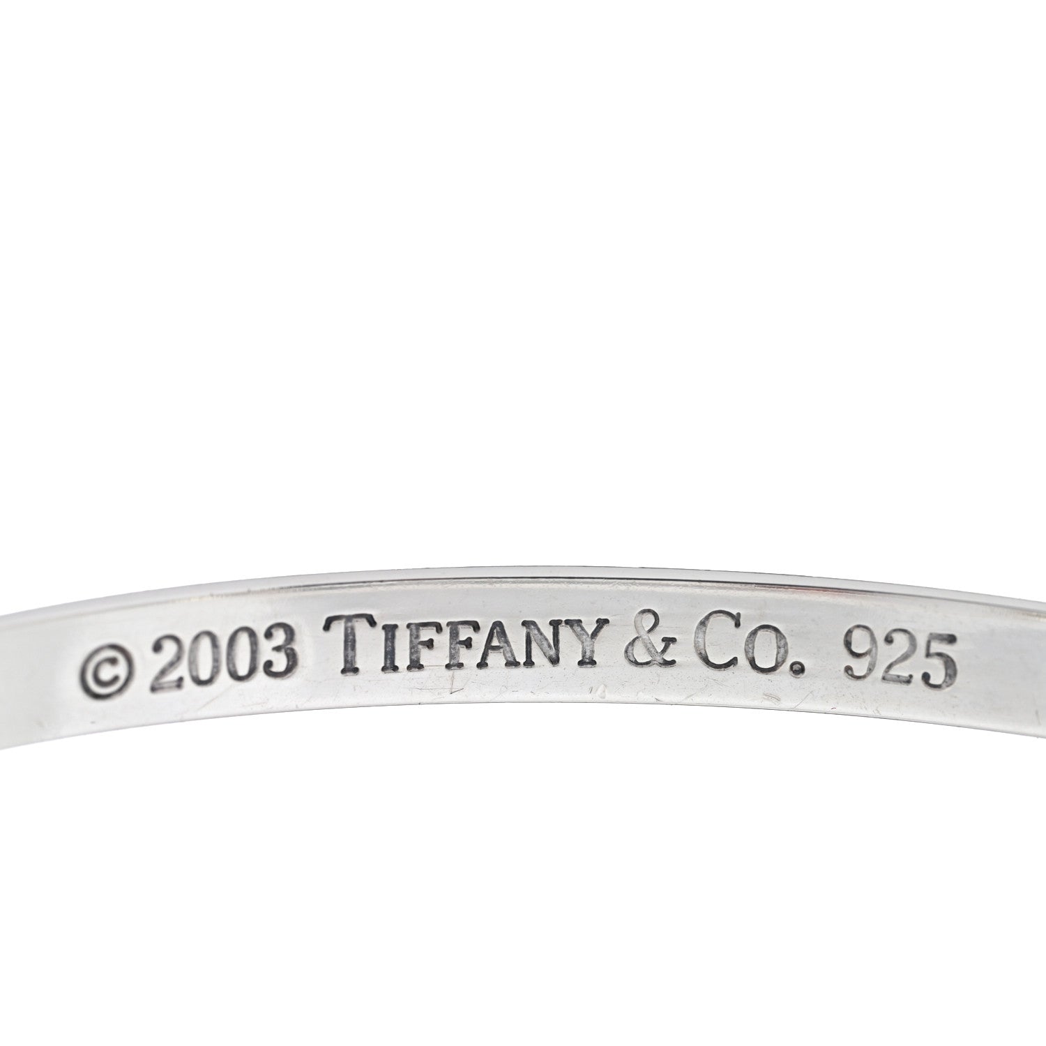 Tiffany Sterling Silver Rectangle Bangle Bracelet 3 of 3