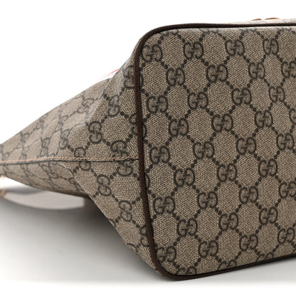 Gucci Soft GG Supreme Monogram Courrier Medium Crossbody Tote Beige New Acero 9 of 10