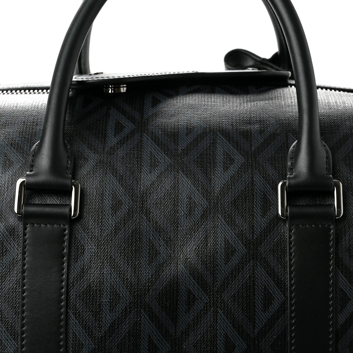 Christian Dior Coated Canvas CD Diamond Lingot 50 Bag Black 7 of 9