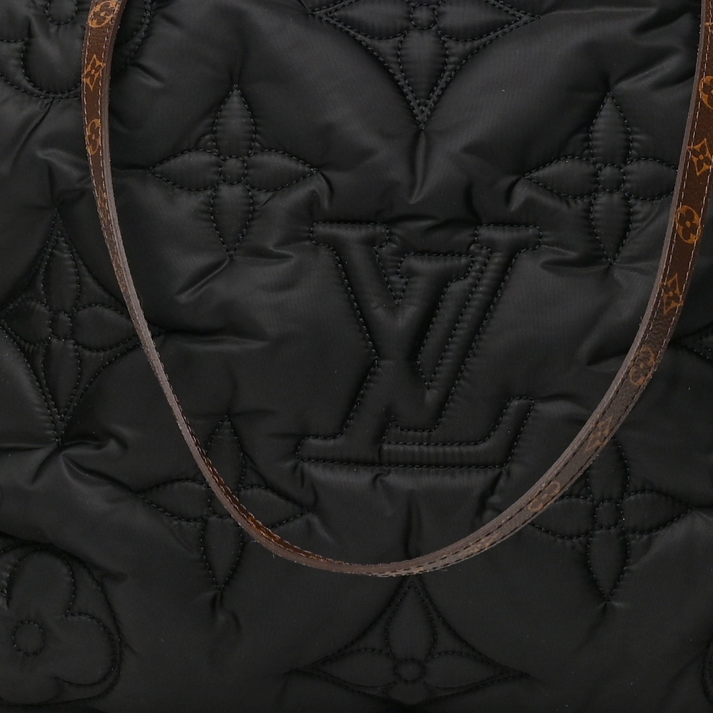 Econyl Monogram Pillow Giant Onthego GM Black