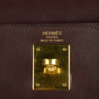 Hermes Evergrain Kelly Retourne 32 Havane 8 of 24