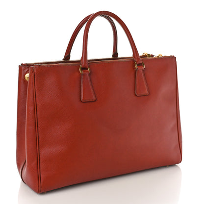 Prada Saffiano Large Galleria Double Zip Tote Bacca 3 of 10