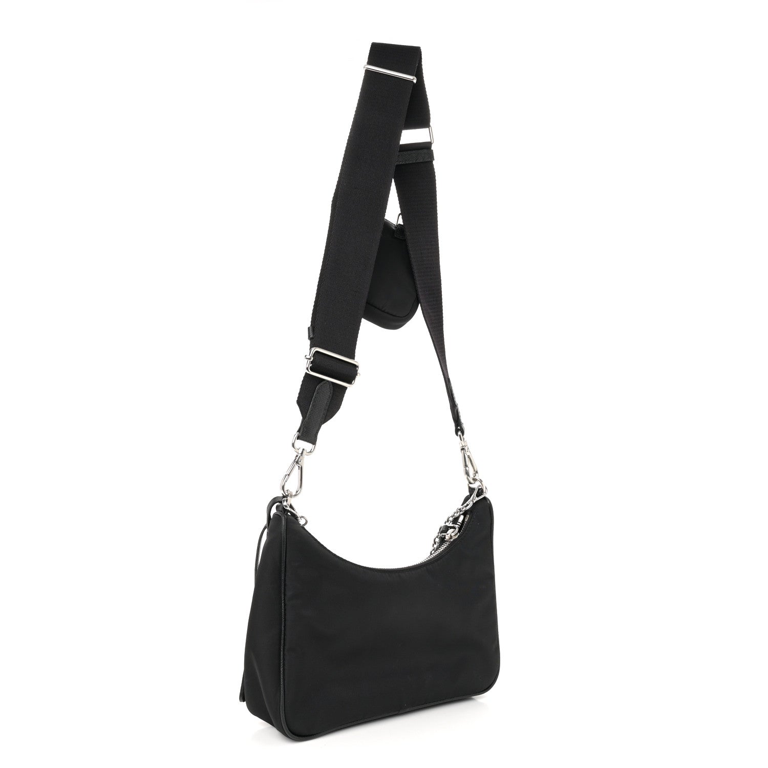 Prada Nylon Re-Edition 2005 Shoulder Bag Black 3 of 11